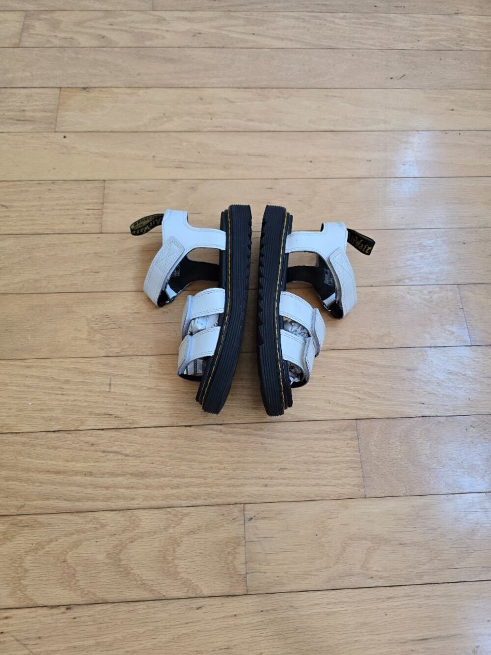Dr Martens | Klaire J white hydro leather strappy platform sandals | KIDS 3 - Picture 8 of 9